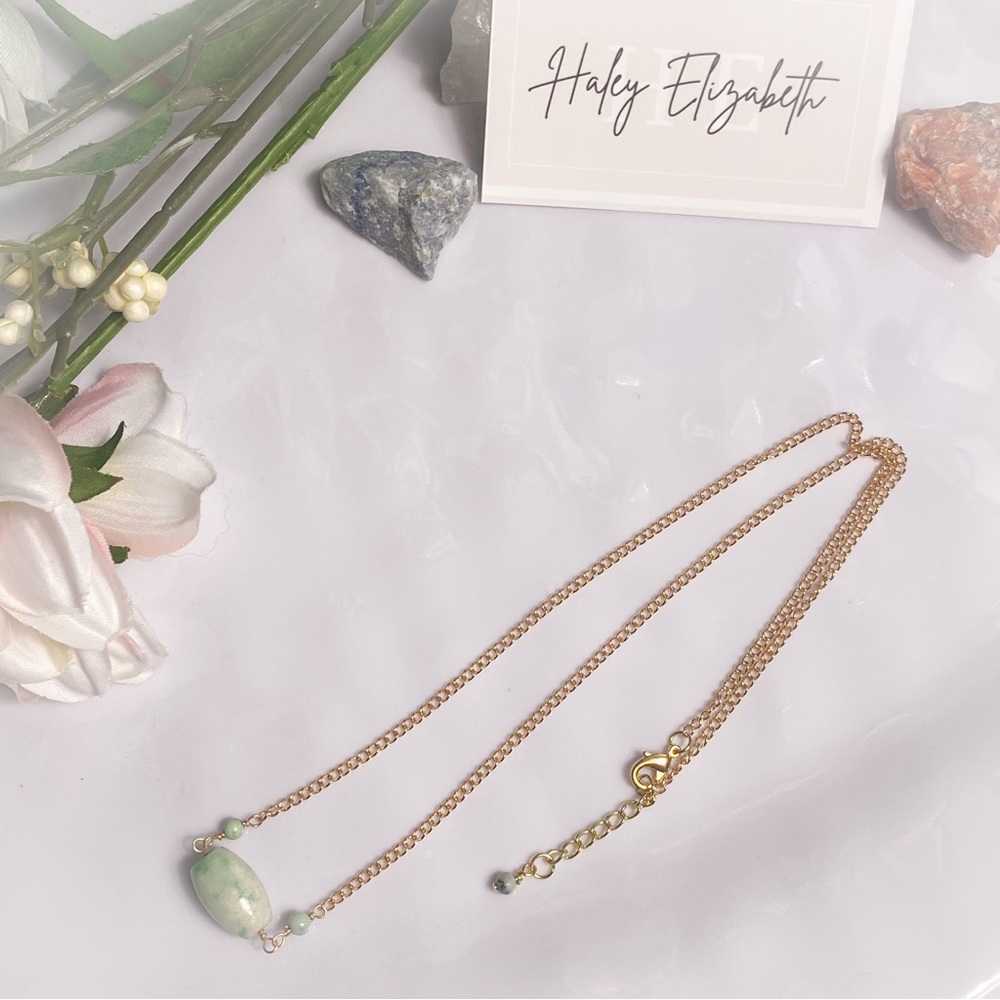 Spotted Green Jasper Necklace